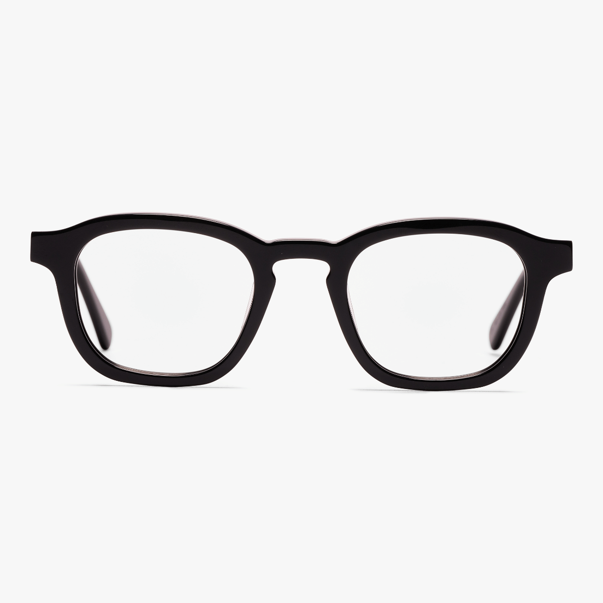 Luxreaders stylish Men's Reykjavik Black Reading glasses. Made from Bio-acetate in a Square shape.