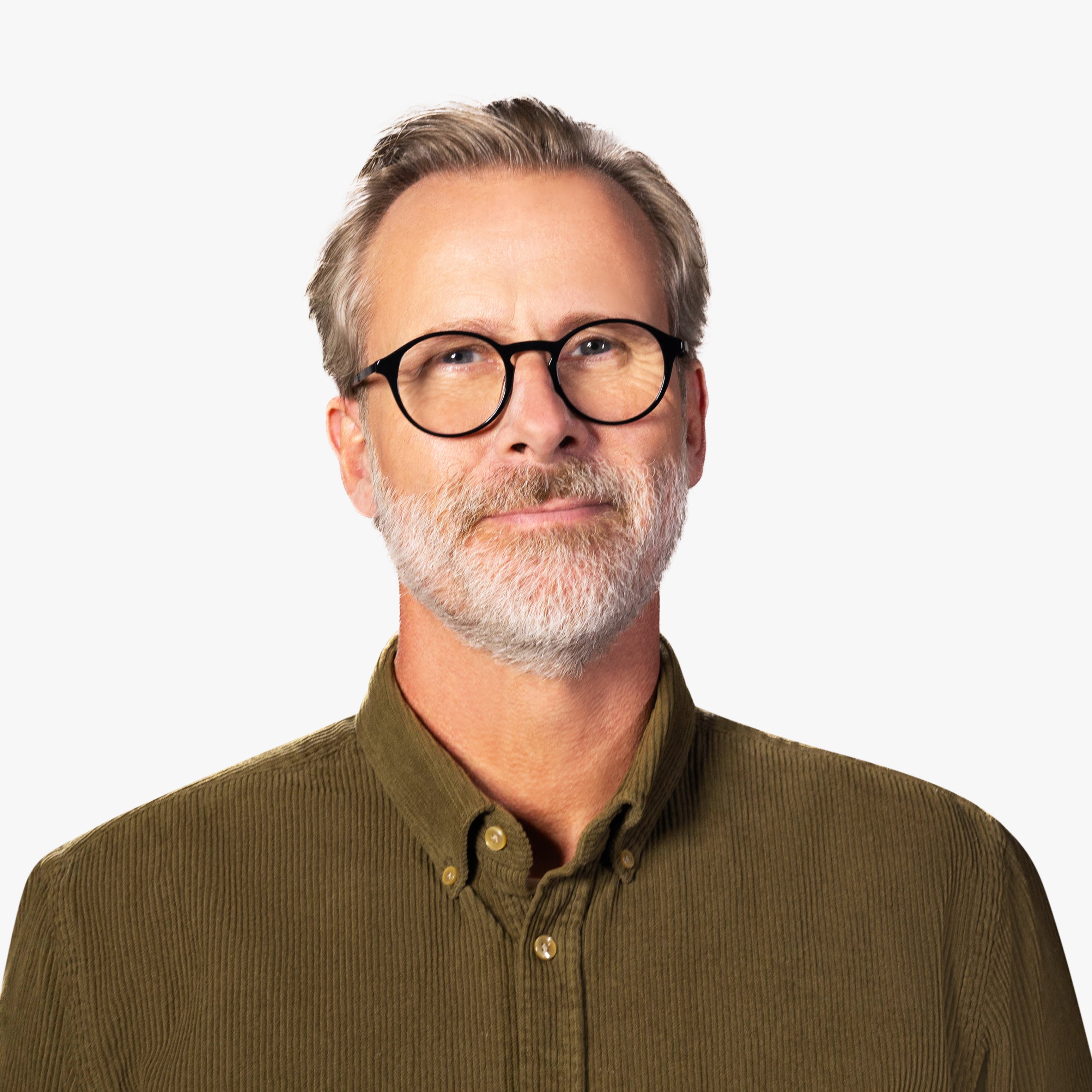 Luxreaders stylish Ærø Black Reading glasses. Made from Titanium in a Round shape.