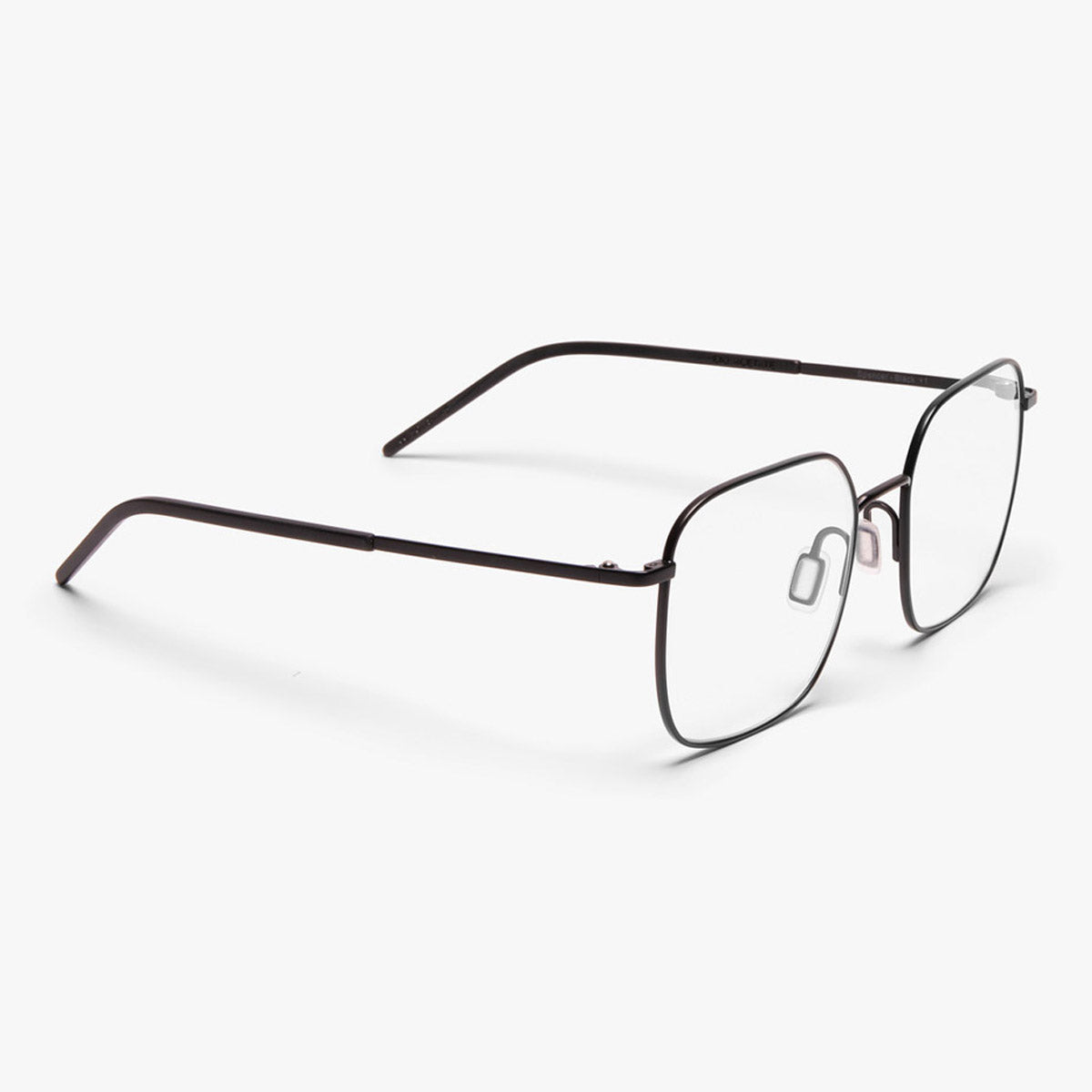 Luxreaders stylish Men's Båstad Black Reading glasses. Made from Titanium in a Round shape.