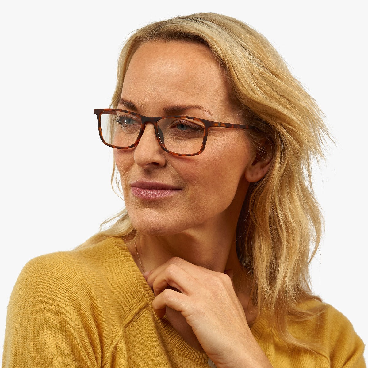 Luxreaders stylish Skagen Turtle Reading glasses. Made from Rubber in a Rectangle shape.