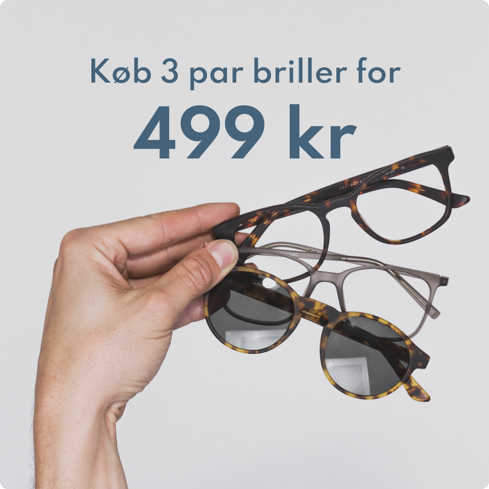 Briller mod lys | 3 par for 499,- | Høj kvalitet – Luxreaders.dk