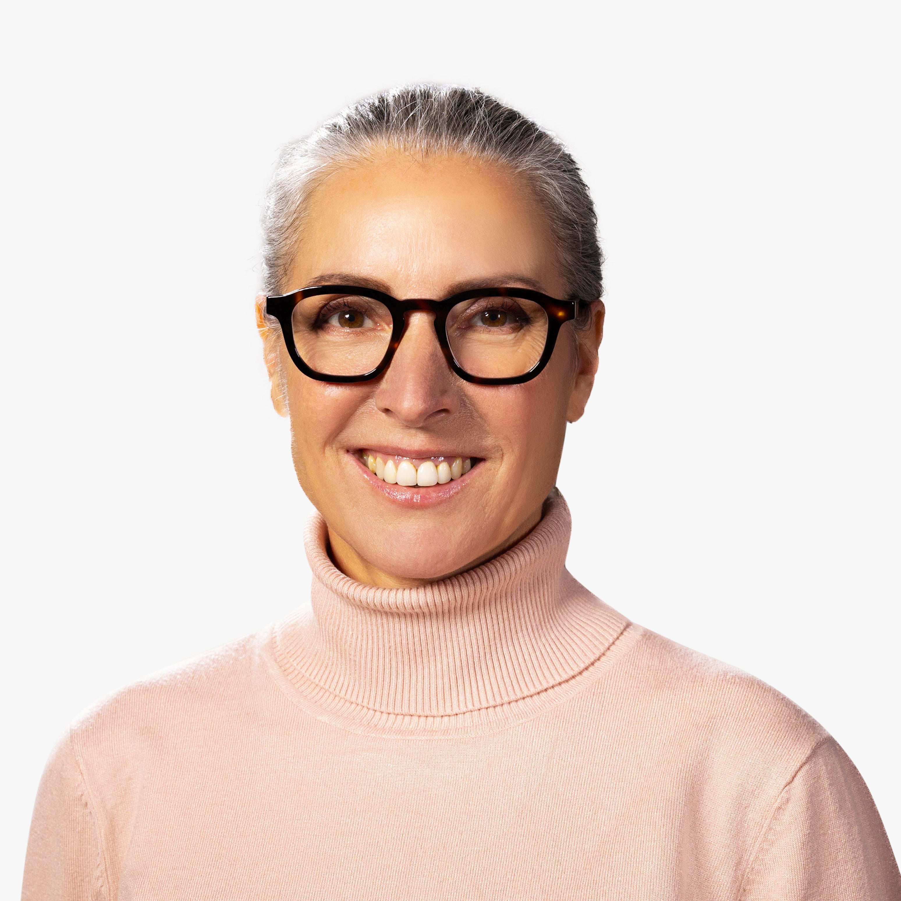 Luxreaders stylish Women's Reykjavik Light Turtle Reading glasses. Made from Bio-acetate in a Square shape.