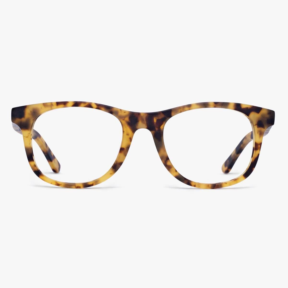 Luxreaders stylish Men's Malmö Light Turtle Blue light glasses. Made from Acetate in a Square shape.