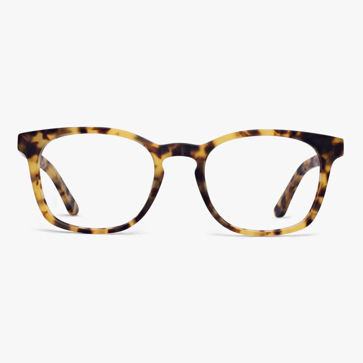 Luxreaders stylish Bornholm Light Turtle Reading glasses. Made from Acetate in a Square shape.