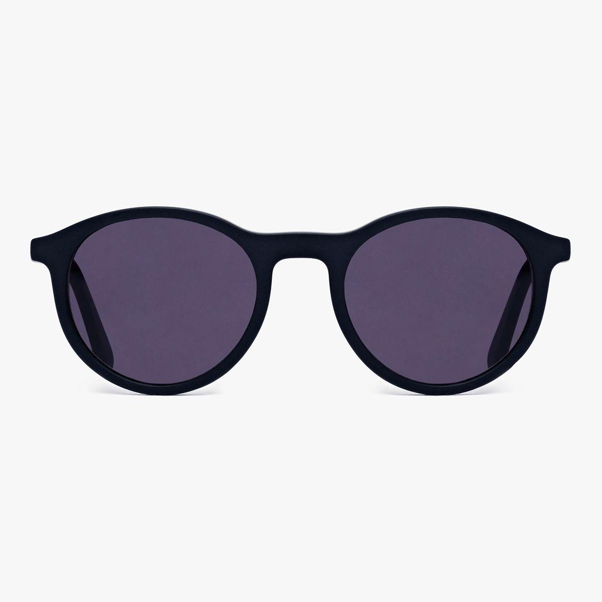 Luxreaders stylish Women's Løkken Black Sunglasses. Made from Acetate in a Round shape.
