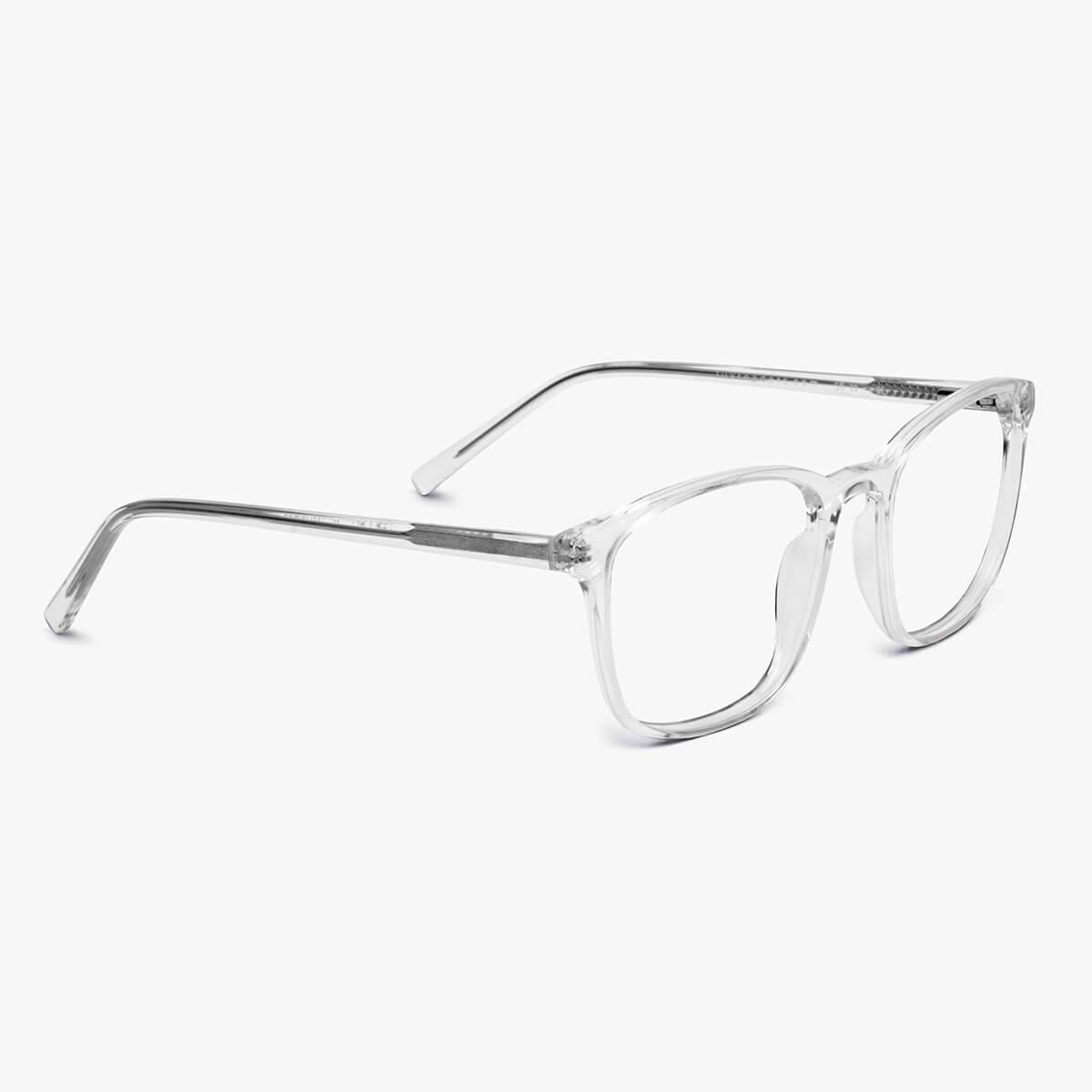 Clear crystal white reading glasses by Luxreaders