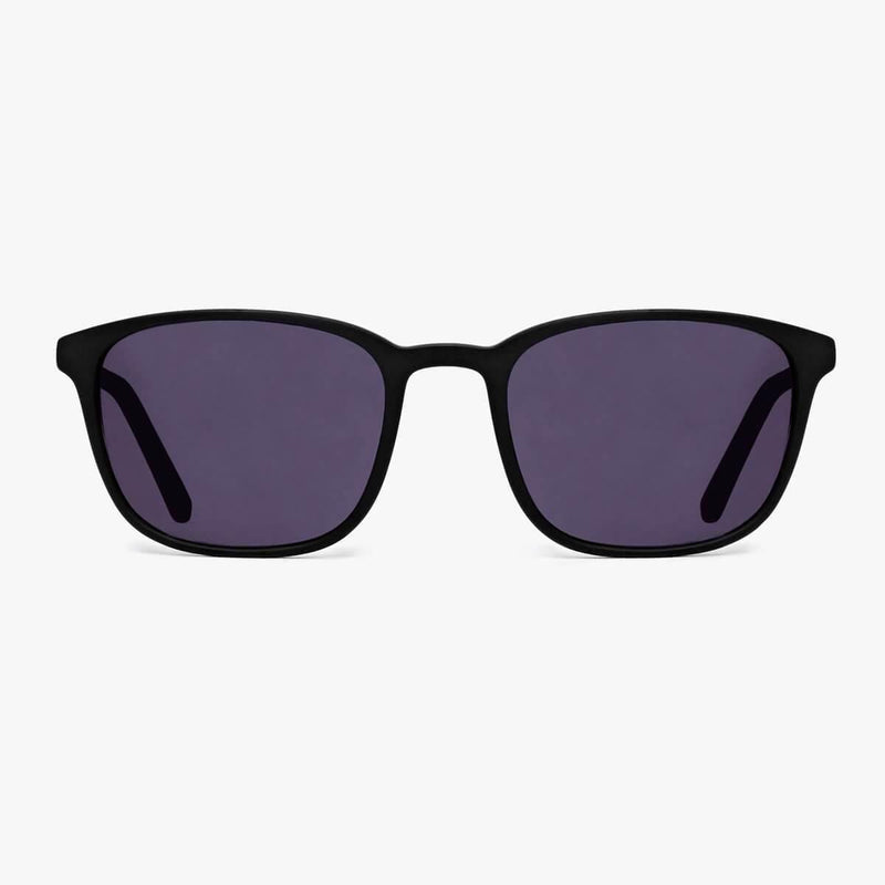 Men's Ebeltoft black sunglasses with rectangular frames