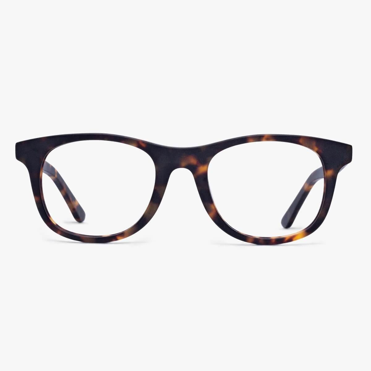 Men's Malmö Dark Turtle eyeglasses with dark tortoise shell pattern