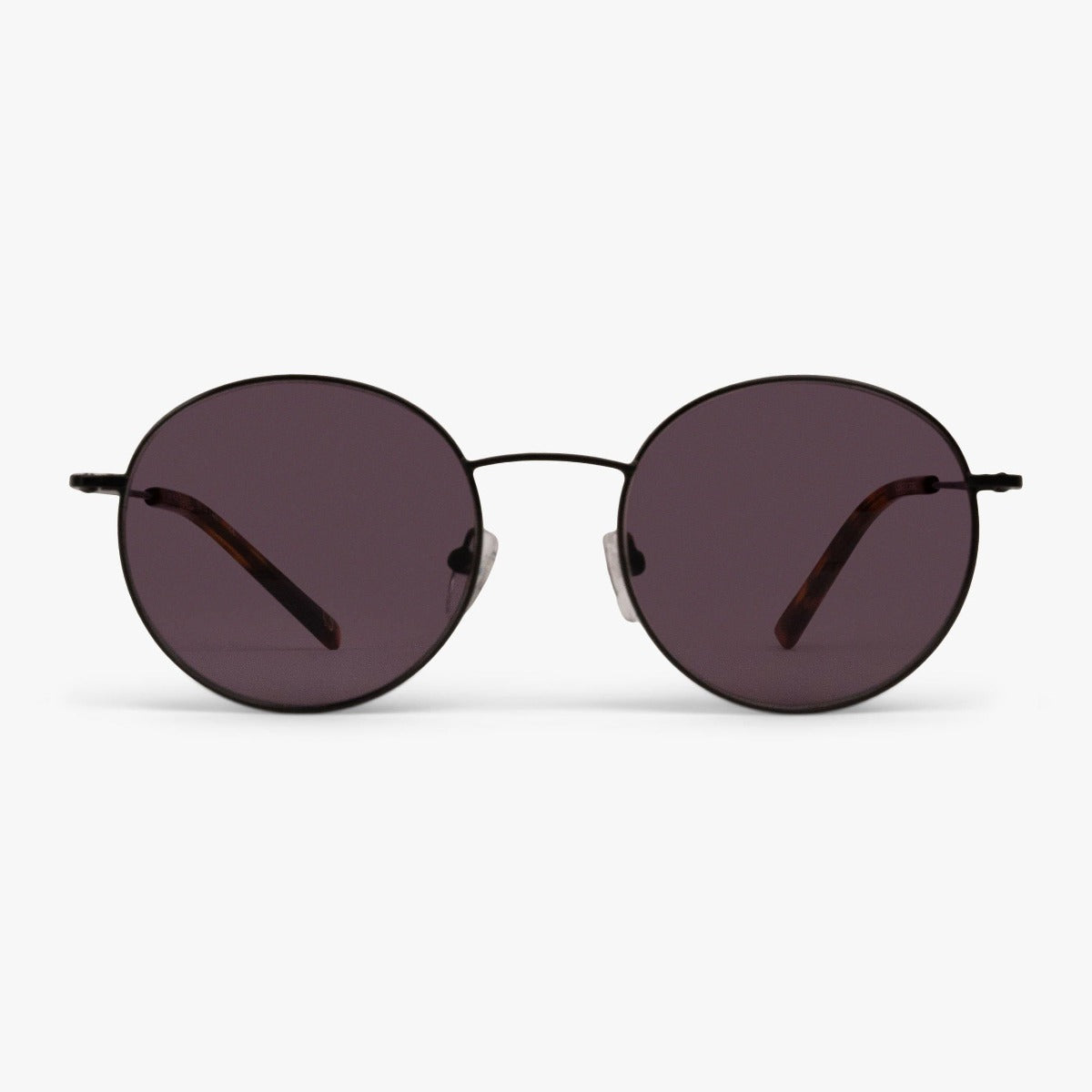 Luxreaders stylish Tromsø Black Sunglasses. Made from Stainless steel in a Round shape.