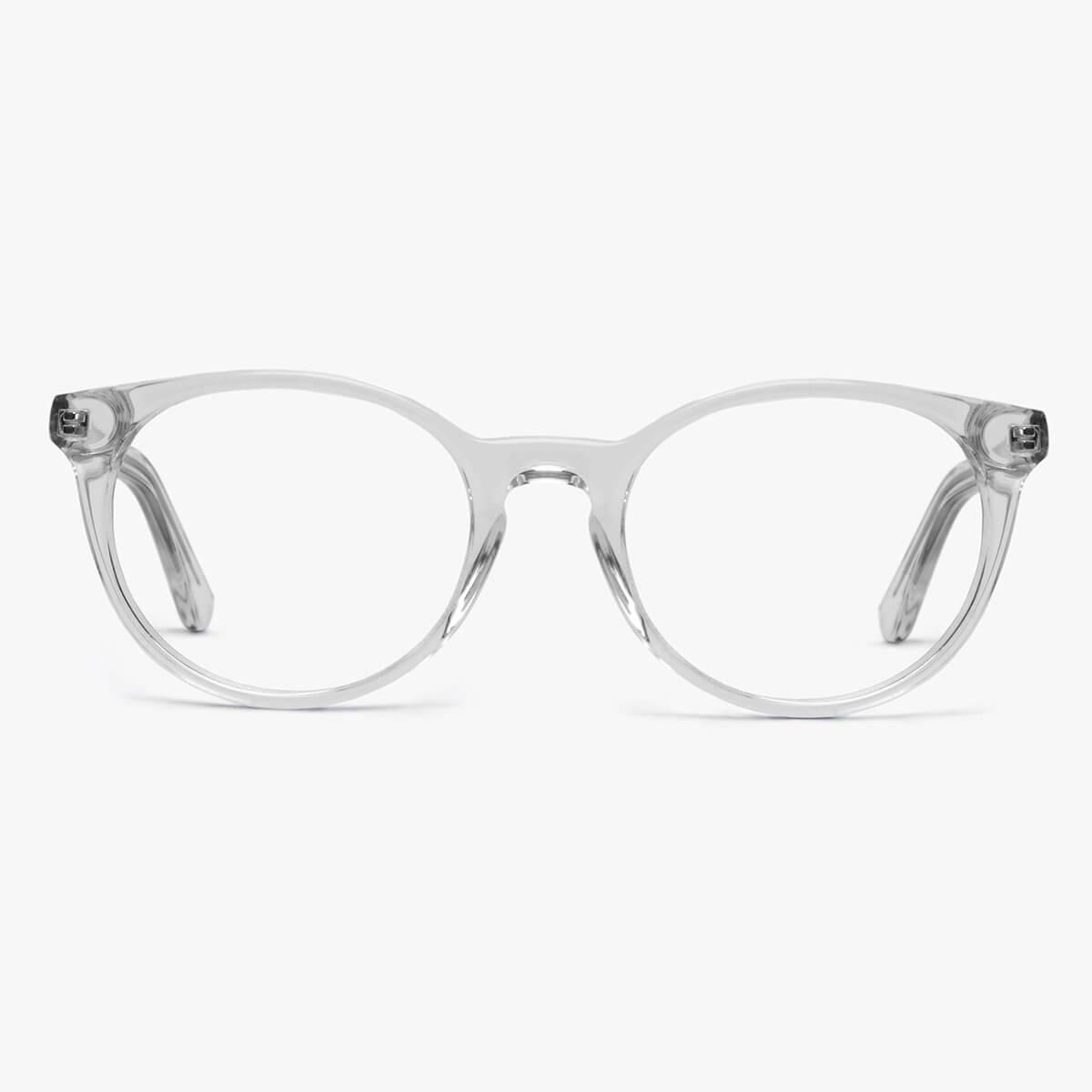 Örebro Crystal White round clear reading glasses