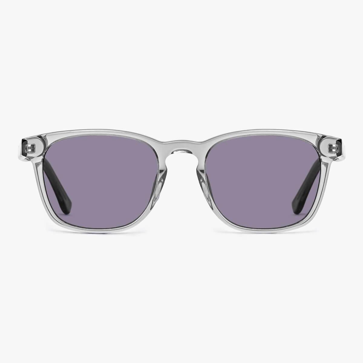 Luxreaders stylish Men's Bornholm Crystal Grey Sunglasses. Made from Acetate in a Square shape.