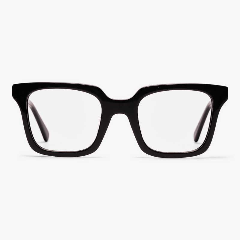 Tisvilde Black square black reading glasses