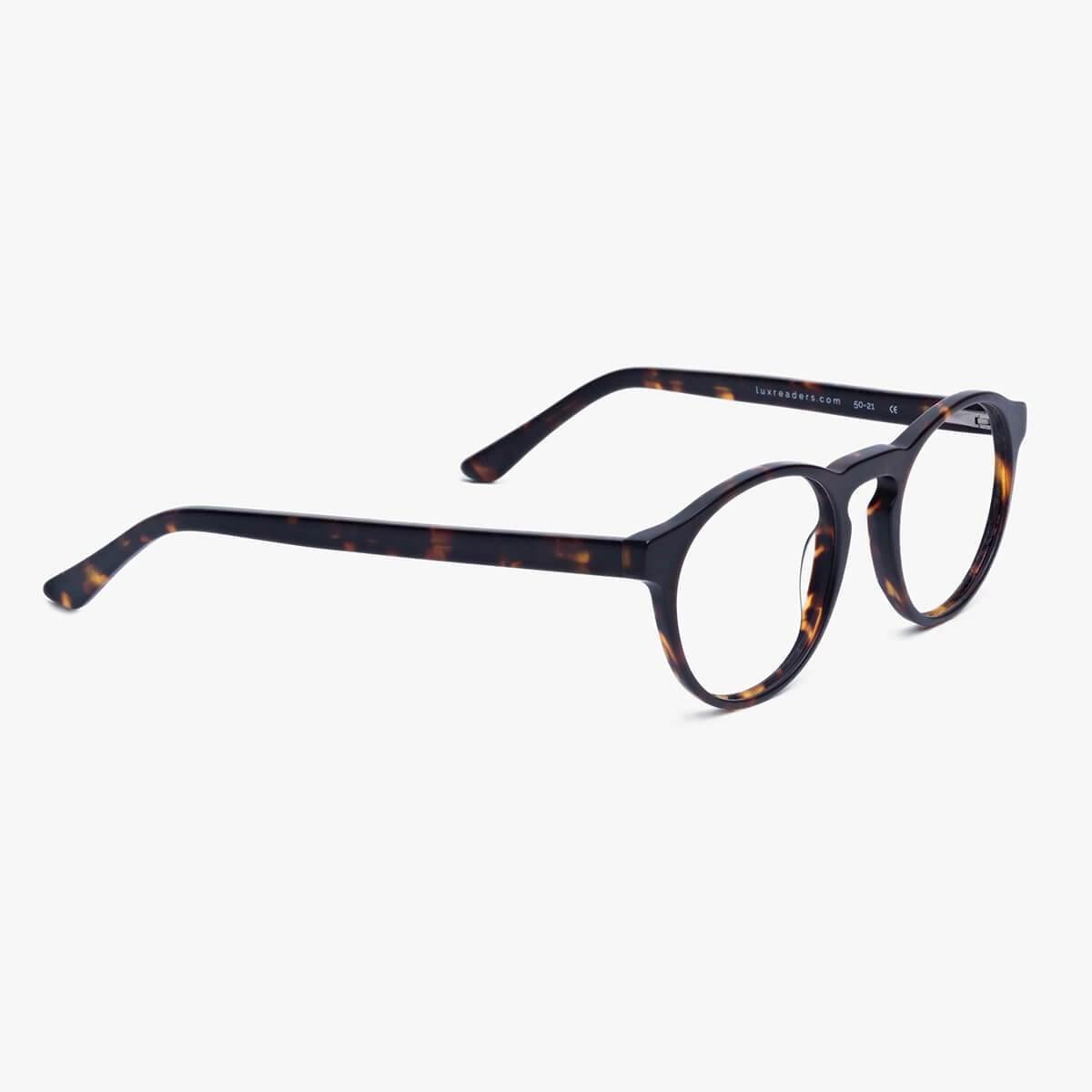 Trondheim Dark Turtle round tortoiseshell glasses