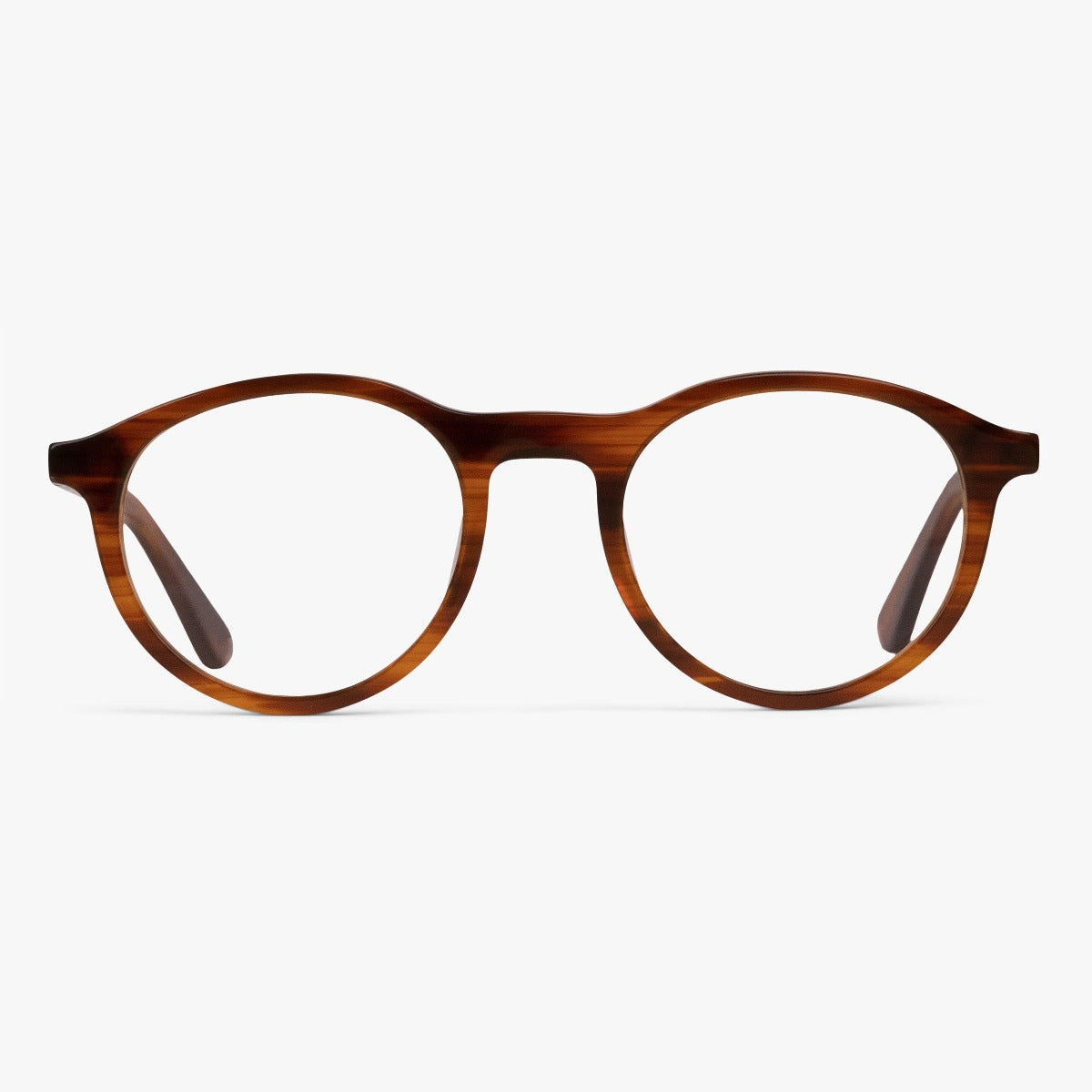 Women's Løkken Shiny Walnut round brown glasses