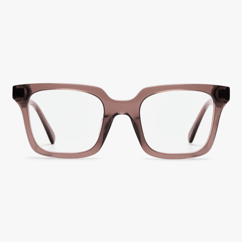 Women's Tisvilde crystal grey reading glasses with square frame