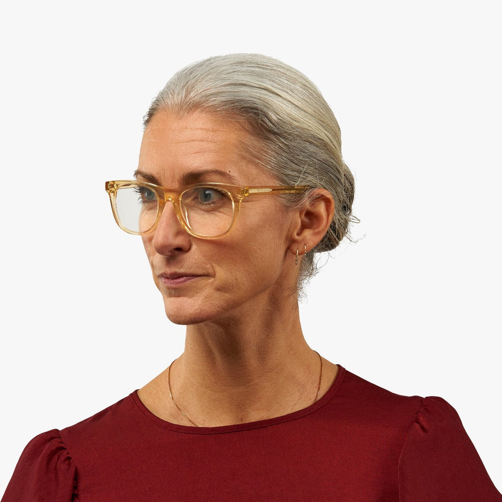 Women's Evans Crystal Lemon Læsebriller - Luxreaders.dk