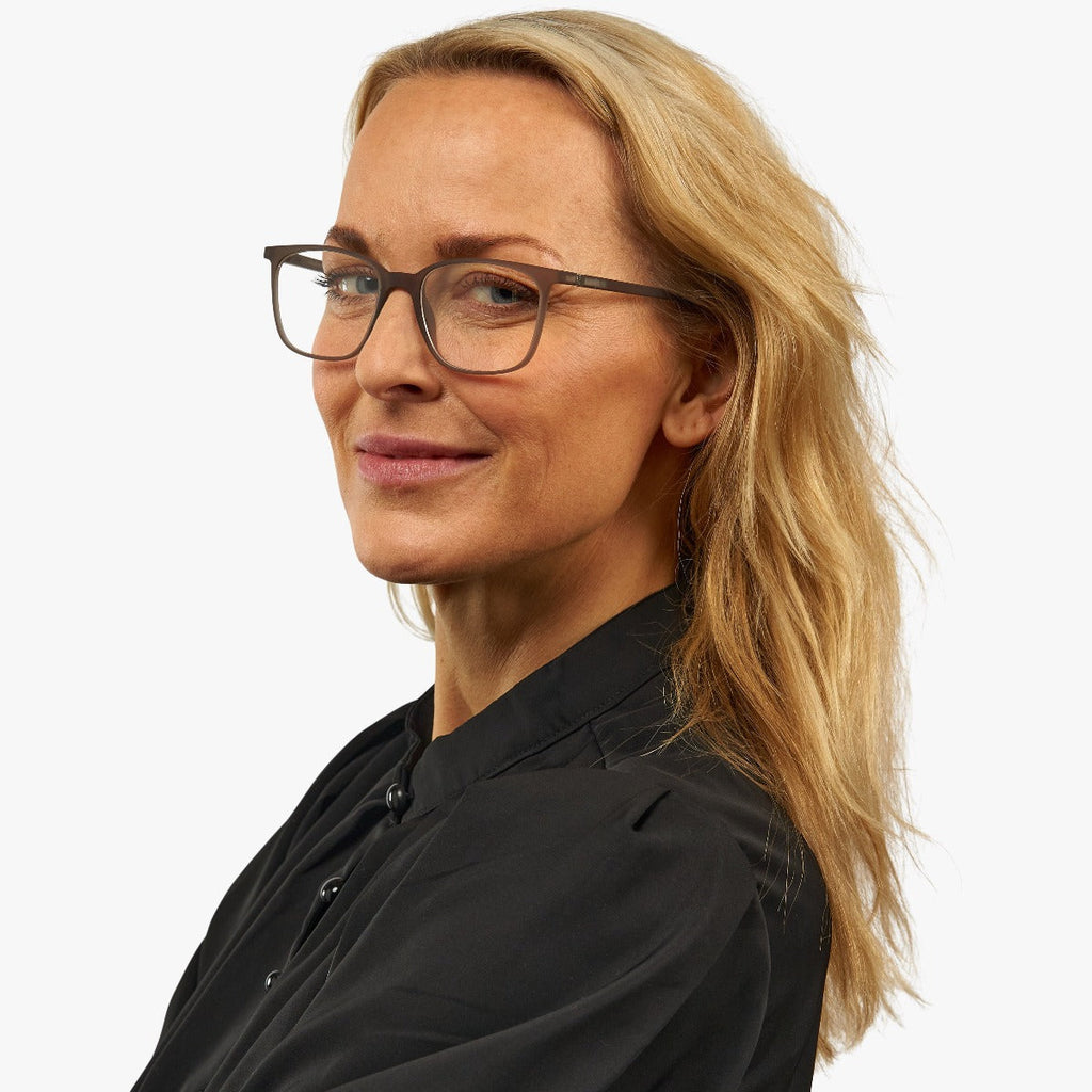 Women's Riley Grey Læsebriller - Luxreaders.dk