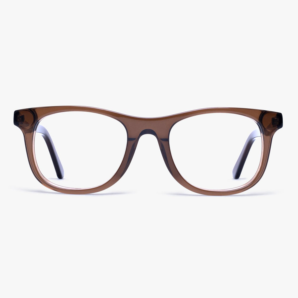 Køb Evans Shiny Brown Læsebriller - Luxreaders.dk