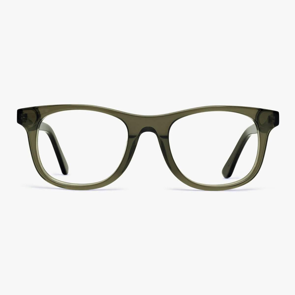 Køb Men's Evans Shiny Olive Læsebriller - Luxreaders.dk
