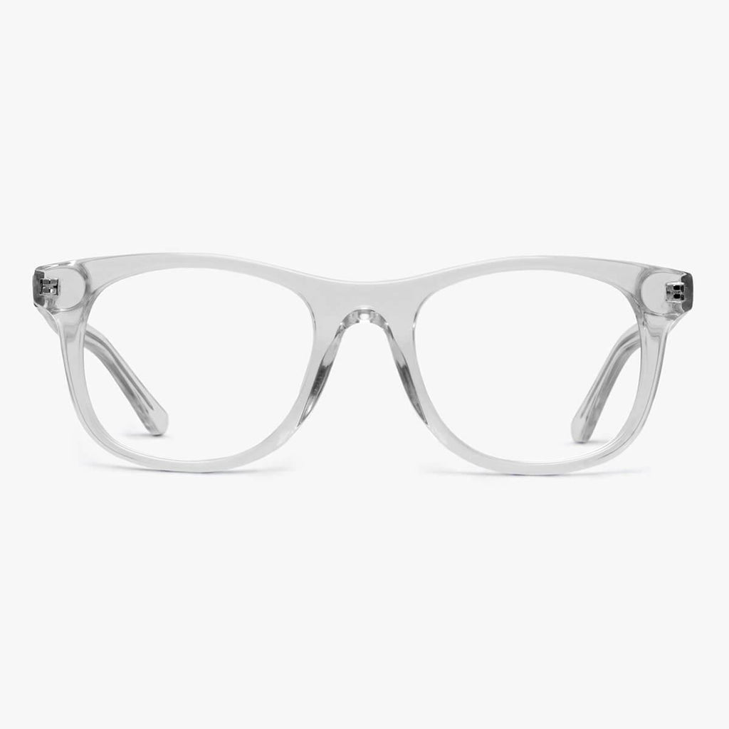 Køb Evans Crystal White Blue light briller - Luxreaders.dk