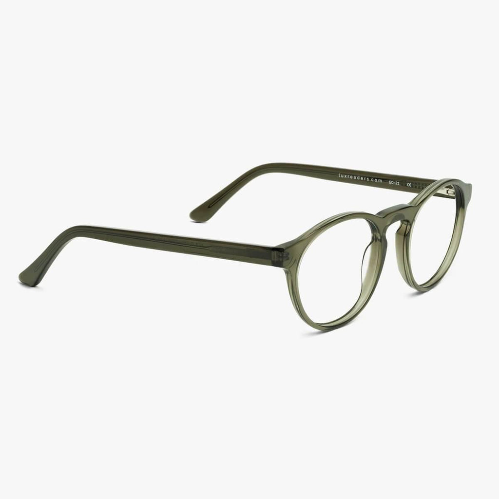 Morgan Shiny Olive Læsebriller - Luxreaders.dk