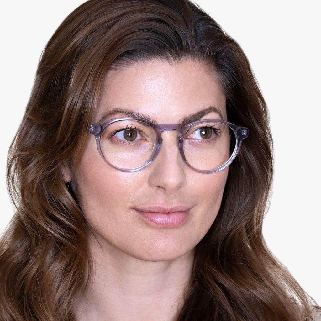 Women's Morgan Crystal Grey Læsebriller - Luxreaders.dk